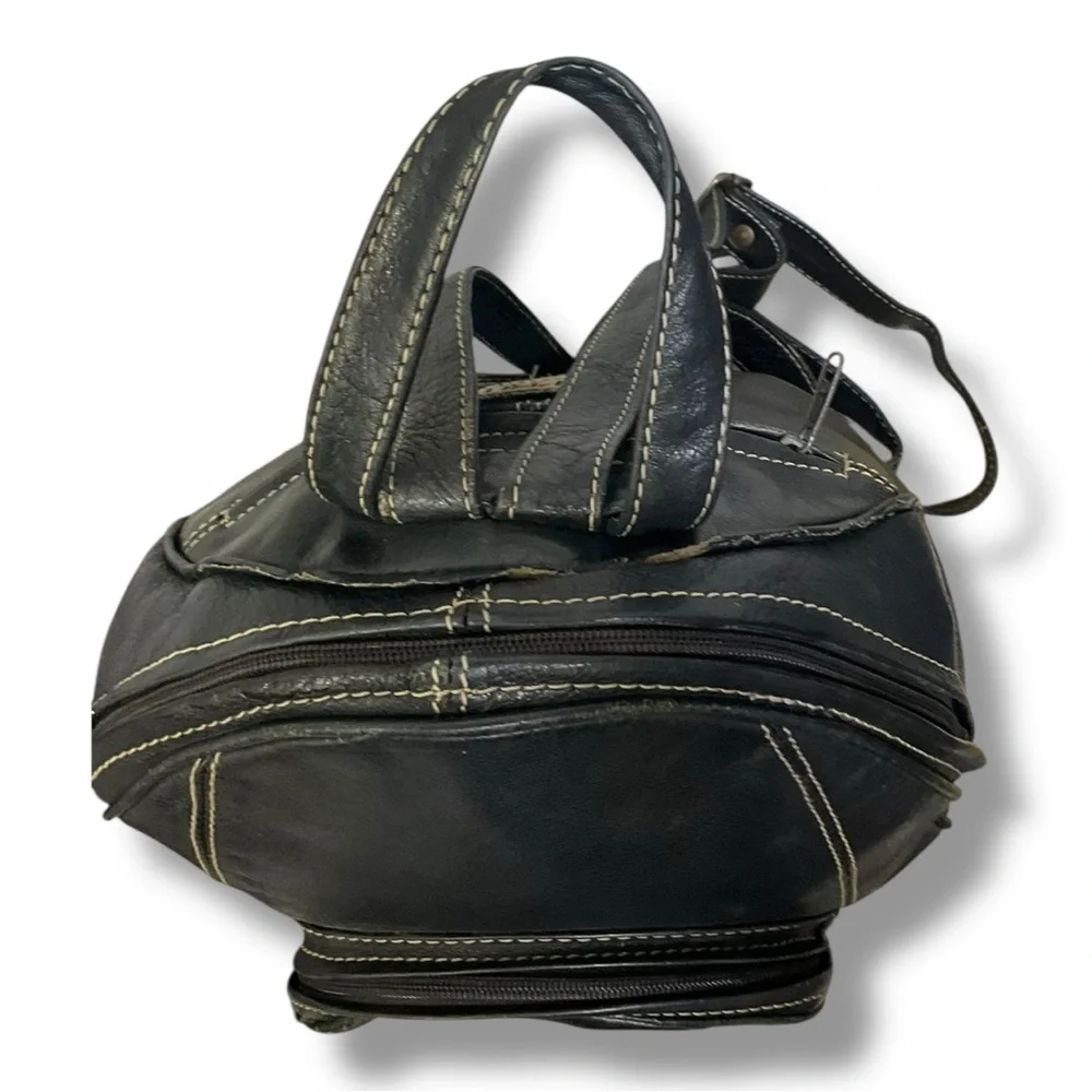 🎒 Vintage Esprit Accessories Black Leather Mini Backpack‎ 🖤